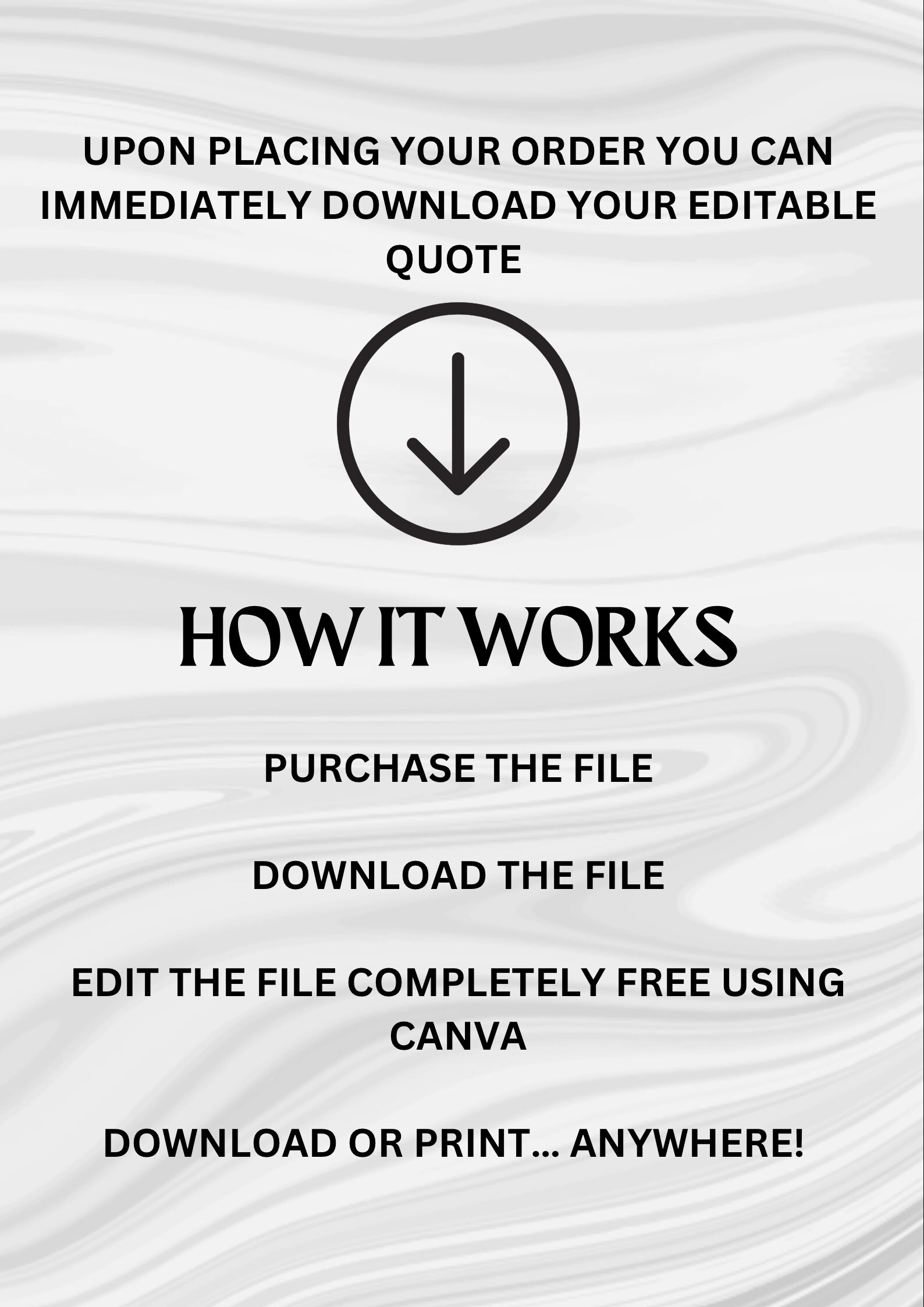 Quote Template Editable, Printable, Downloadable - Etsy Canada