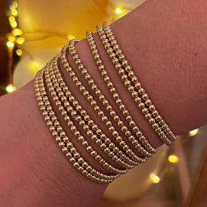 Pulsera chapada en oro de 3 mm