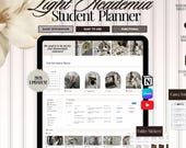 Notion Student Planner Academic Planner Light Academia College Planner Notion Template University Student Dashboard