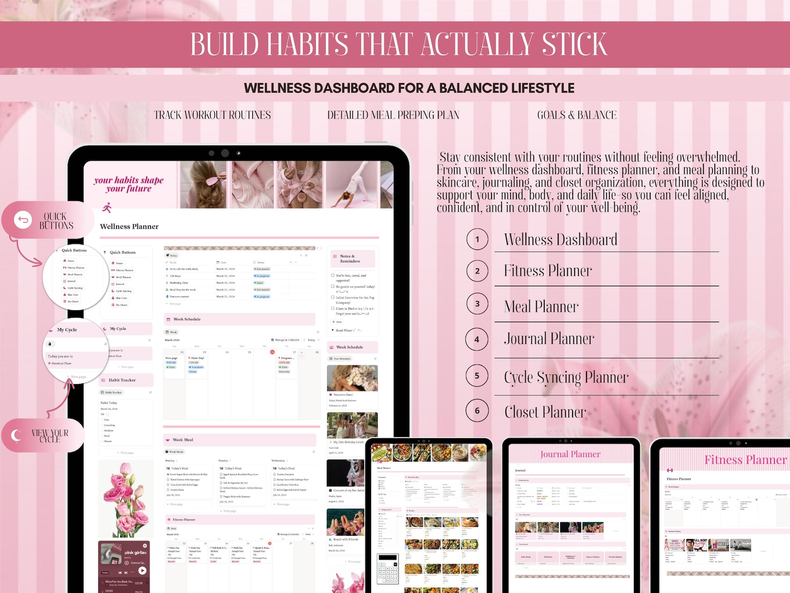 Notion Life Planner Template All in One Notion Second Brain Planner ...