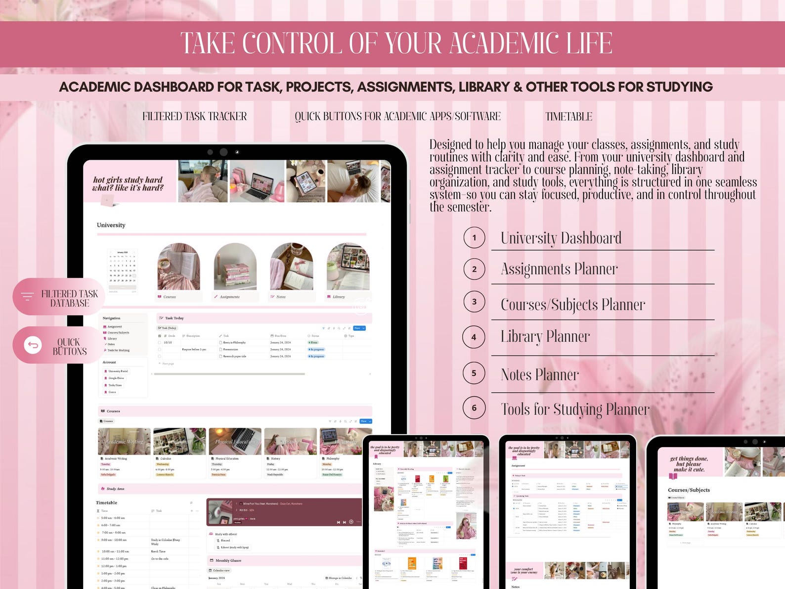 Notion Life Planner Template All in One Notion Second Brain Planner ...