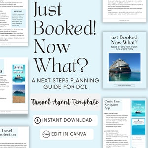 DCL &#39;Just Booked, Now What?&#39; A Next Steps Guide and Template for Travel Agents