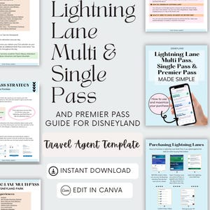 A DL Lightning Lane Multi, Single, and Premier Pass Guide and Template for Travel Agents