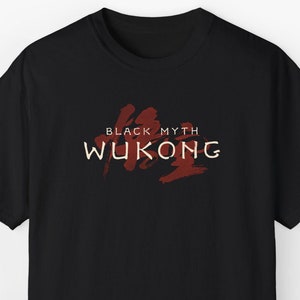 Black Myth Wukong T-Shirt | Sun King Warrior Design | Chinese Mythology Journey to the West | Comfort Colors | Great Gamer Gift