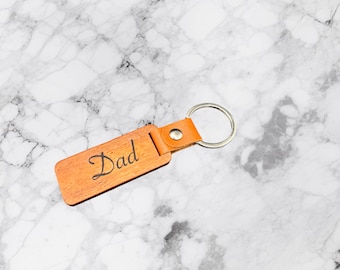 Personalised Keychain - Perfect Gift Custom Wooden Keyring Name