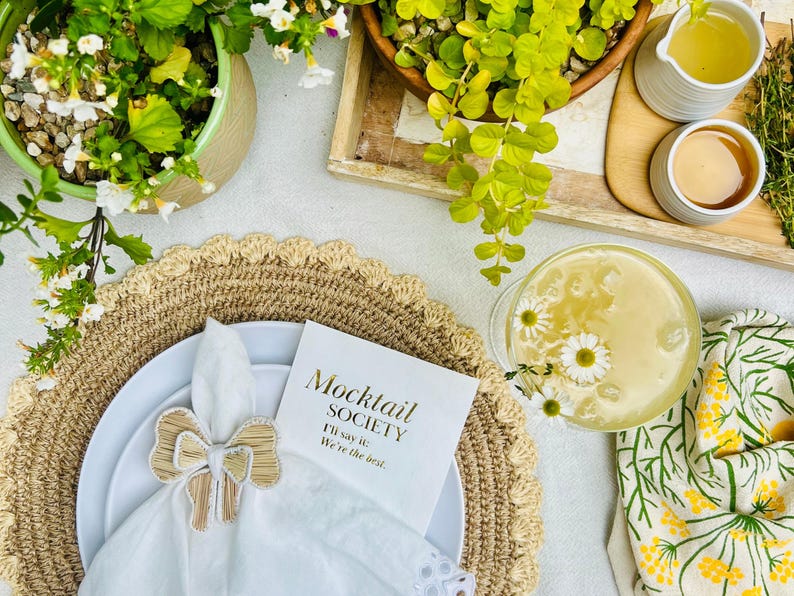 Mocktail Society Cocktail Napkins - Thumbnail 2