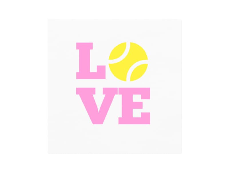 Sunshine Daisy Tennis Love Cocktail Napkins - Thumbnail 2