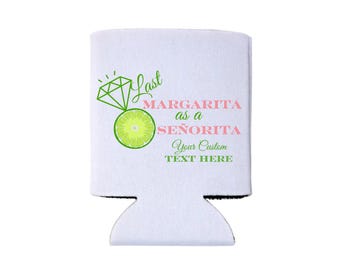 Last Margarita As A Señorita Can Cooler | Margaritas And Matrimony Party Favor | Final Fiesta Can Cooler | Mexico Margarita Bachelorette