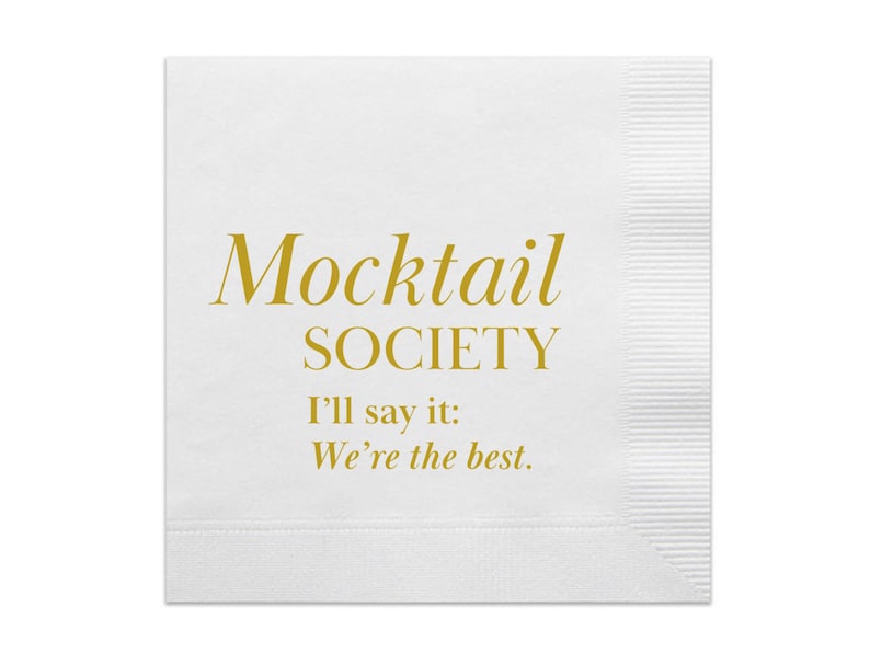 Mocktail Society Cocktail Napkins