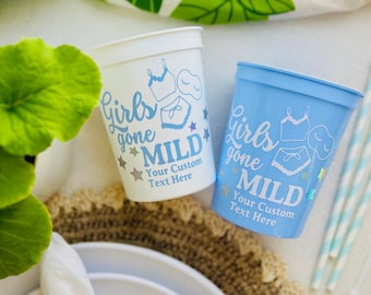 Girls Gone Mild Bachelorette Cups | Spa Bachelorette | Pajama Party Bachelorette | PJ's And Prosecco Favor | Slumber Party Bachelorette Cups