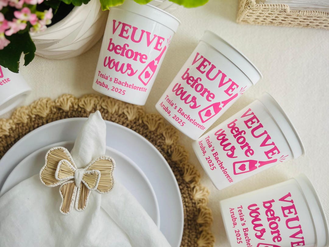 Veuve Before Vows Bachelorette Cups | Custom Bachelorette Favors | Last ...