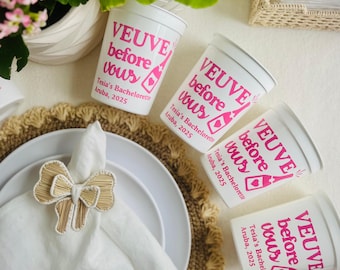 EVJF Veuve Before Vows | Cadeaux d'anniversaire personnalisés | Dernier rendez-vous Faveur Veuve Bach |  Champagne Bach | Douche nuptiale au champagne