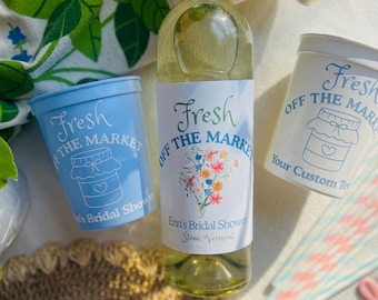 Fresh Off The Market Jar of Love Cups | Fresh Off The Market Bridal Shower | Market Theme Bridal Shower | She's Fresh Off the Market Bach