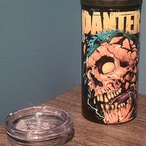 Pantera: custom made 16 oz 4 in 1 w tumbler lid, straw or 20 oz tumbler w lid straw