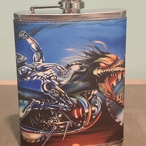 Judas Priest: Painkiller 8 oz flask custom made NEW
