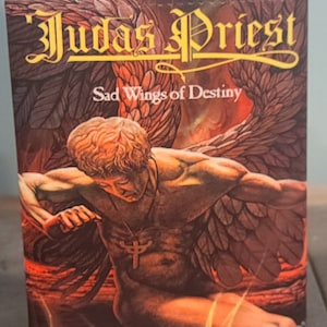 Judas Priest: Sad Wings of Destiny 8 oz flask custom made NEW
