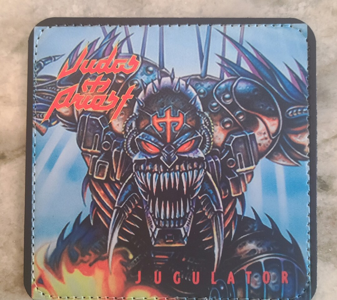 Judas Priest: Jugulator LEATHER Coaster 4 in X 4 in NEW - Etsy