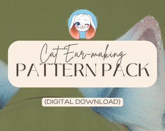 Cat Ear-making Printable Pattern Pack