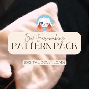 Bat Ear-making Printable Pattern Pack (2-in-1)