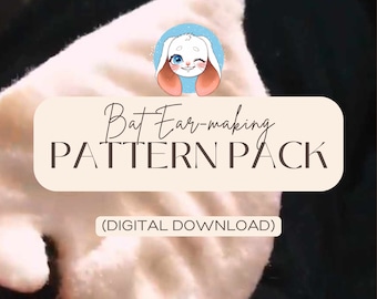 Bat Ear-making Printable Pattern Pack (2-in-1)