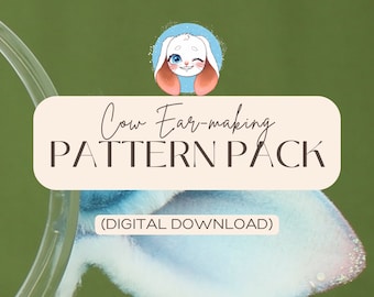 Cow Ear-making Printable Pattern Pack (2-in-1)