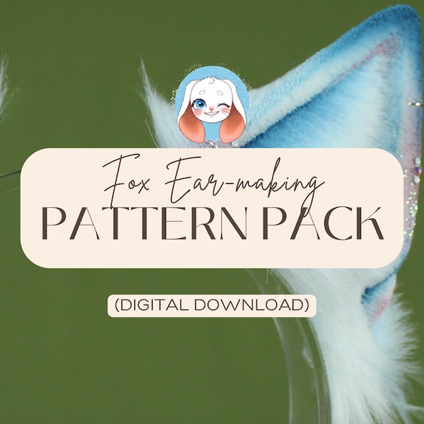 Fox Ear-making Printable Pattern Pack (3-in-1)