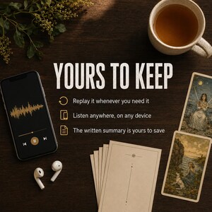 Same-Day Voice Tarot Reading by Email | Custom Audio Recording for Hidden Thoughts & Mixed Signals image 4