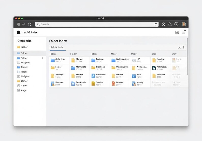 Custom Folder Index HTML | Offline Searchable File Dashboard for Mac | 3-Day Delivery image 7
