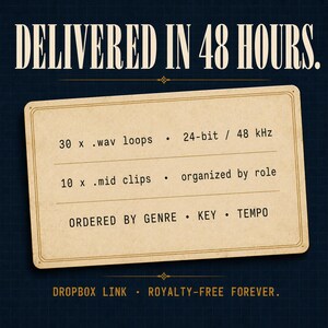 Benutzerdefinierte Original-Musterpackung | 30 Loops + 10MIDI Royalty-Free | 48hr-Lieferung Bild 4