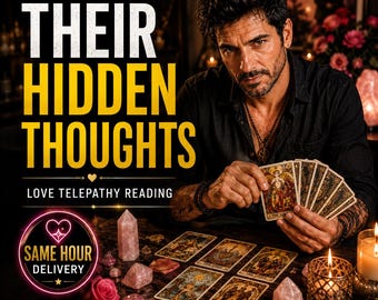 Sus pensamientos ocultos / Lectura de tarot por telepatía amorosa (audio MP3) / Misma hora
