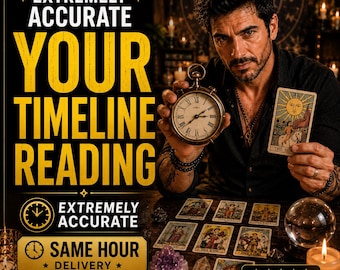 Lectura de tu línea de tiempo / Audio de tarot por voz extremadamente preciso en MP3 / En la misma hora