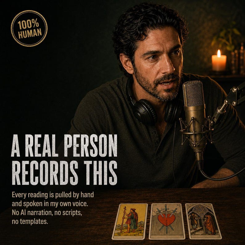Same-Day Voice Tarot Reading by Email | Custom Audio Recording for Hidden Thoughts & Mixed Signals image 2