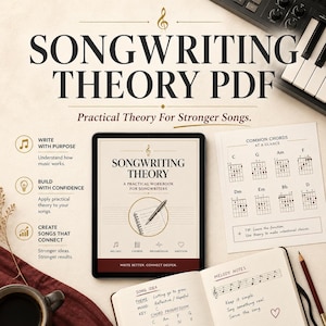 Songwriting Theory Guide PDF | 32 Pages | Chord Progressions & Bass Motion for Indie Rock image 1