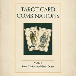 Tarot Combinations Cheat Sheet PDF | 30 Card-Pair Meanings + Spread Guide | Printable image 1