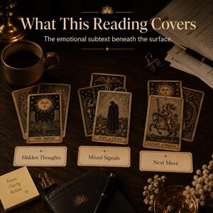 Same-Day Voice Tarot Reading by Email | Custom Audio Recording for Hidden Thoughts & Mixed Signals image 3