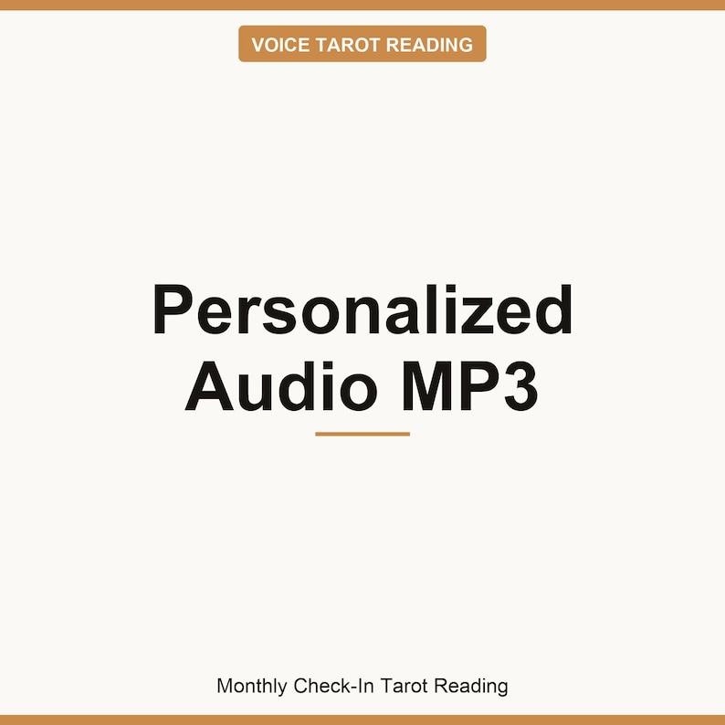 Voice Tarot Reading 12-Min MP3 | Monthly Check-In by Email + Spread Photo image 8