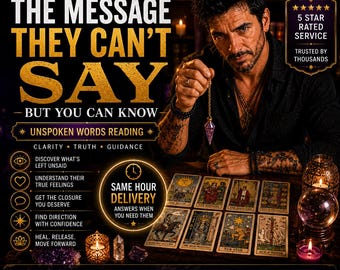 El mensaje que no pueden decir / Lectura de tarot por voz en audio MP3 / Misma hora