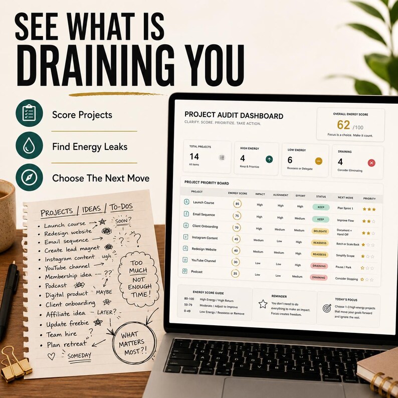 Freelancer Dashboard HTML | Offline Triage Board | No Notion, No Subscription, One File image 3