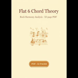 音楽理論PDF｜作曲家のためのフラット6コード早見表｜悲しいコーラスが効果的な理由 画像 1