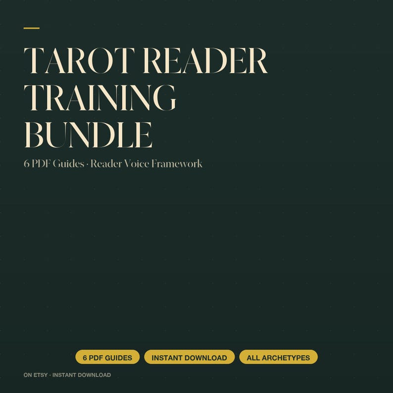 Tarot Reader Training Bundle | 6 PDF Guides | Archetype Framework + Scripts + Spreads | Instant Download image 2