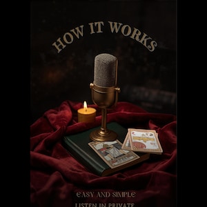 Voice Tarot Reading 12-Min MP3 | Monthly Check-In by Email + Spread Photo image 4