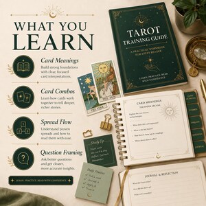 Tarot Reader Training Bundle | 6 PDF Guides | Archetype Framework + Scripts + Spreads | Instant Download image 3