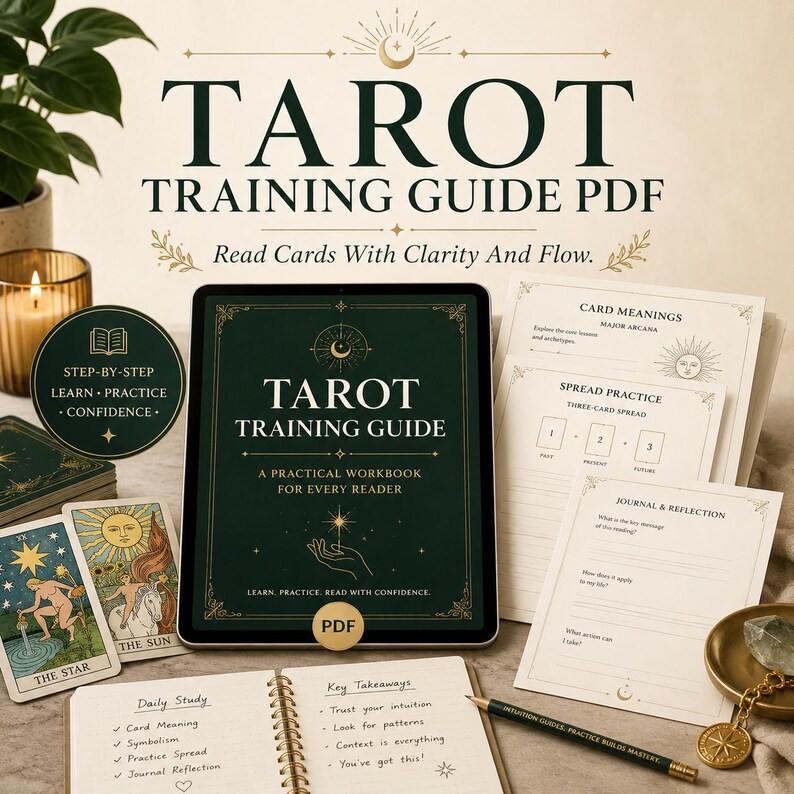 Tarot Reader Training Bundle | 6 PDF Guides | Archetype Framework + Scripts + Spreads | Instant Download image 1