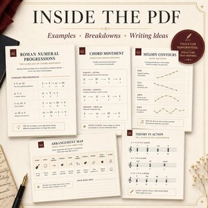 Songwriting Theory Guide PDF | 32 Pages | Chord Progressions & Bass Motion for Indie Rock image 5