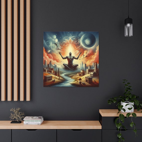 Sacred Liberation Canvas Art: Spiritual Release, Home & Office Deco