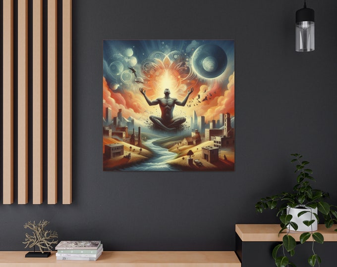 Sacred Liberation Canvas Art: Spiritual Release, Home & Office Deco