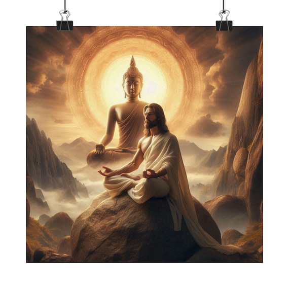 Spiritual - Buddha & Jesus Design for Peaceful Vibes
