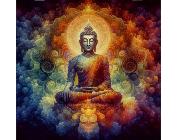 Matte Poster Heart Work:  Primordial Earth Buddha, The Ground of Awakening
