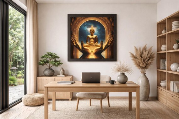 Framed Artwork:  Behold the Golden Presence