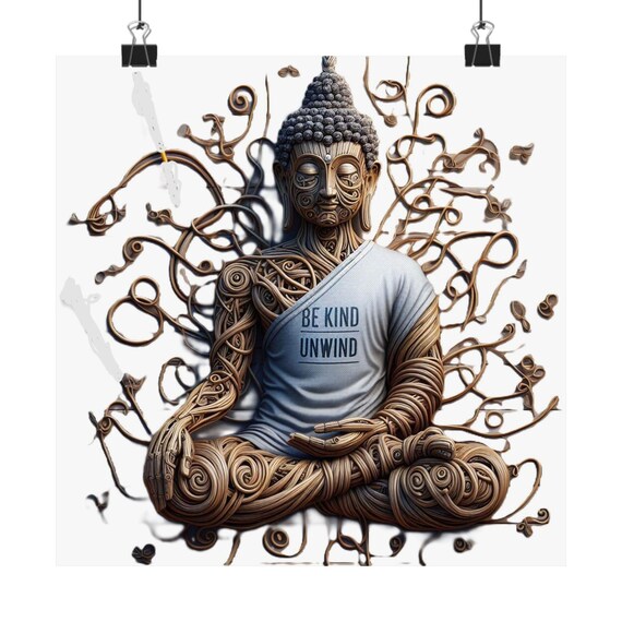 Matte Poster Heart Work:  Unwinding the Self, Be Kind, Be Free